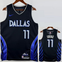 2025-26 Dallas Mavericks IRVING #11 Black City Edition Top Quality Hot Pressing NBA Jersey(V领)