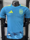 2026-27 Spain Blue Goalkeeper Player Version Soccer Jersey