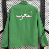 2025-26 Morocco Red & Green Double Sided Windbreaker (双面风衣)