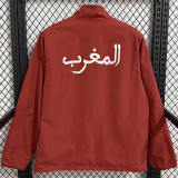 2025-26 Morocco Red & Green Double Sided Windbreaker (双面风衣)
