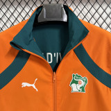 2025-26 Ivory Coast Orange & Green Double Sided Windbreaker (双面风衣)