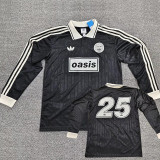 2025 Ad Oasis Joint Edition #25 Black Polo Long Sleeve (白边)长袖