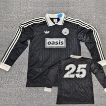2025 Ad Oasis Joint Edition #25 Black Polo Long Sleeve (白边)长袖