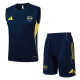 2025-26 Boca Juniors Royal blue Tank top and shorts suit #D25261