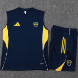 2025-26 Boca Juniors Royal blue Tank top and shorts suit #D25261