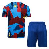 2025-26 BAR Light blue Training Short Suit #D25253