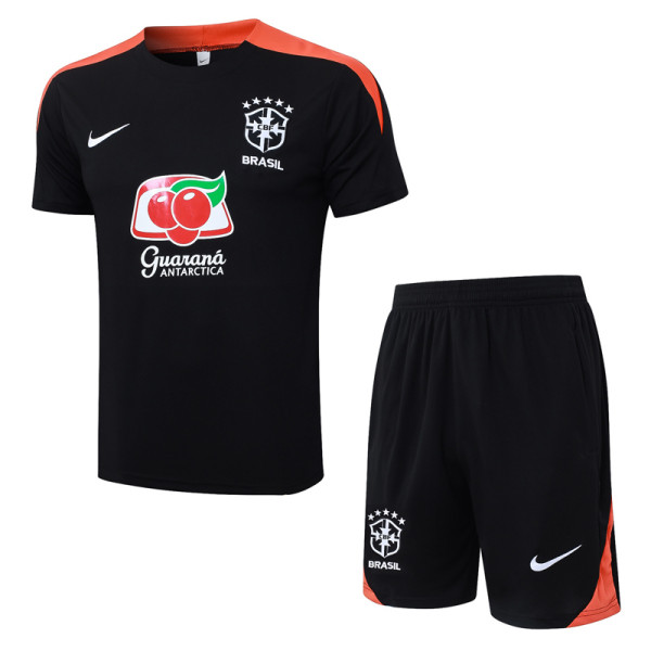2025-26 Brazil Black Training Short Suit #D25266
