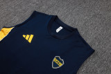 2025-26 Boca Juniors Royal blue Tank top and shorts suit #D25261