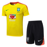 2025-26 Brazil Yellow Training Short Suit #D25254