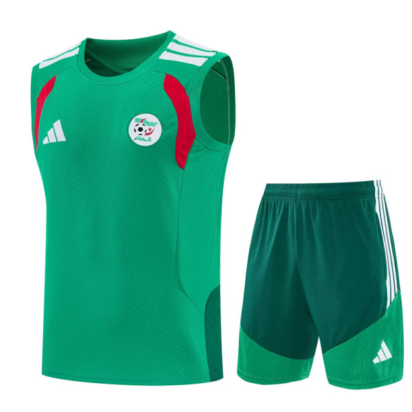 2026-27 Algeria Green Tank top and shorts suit