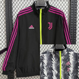 2025-26 JUV Black & Gray Double Sided Windbreaker (双面风衣)