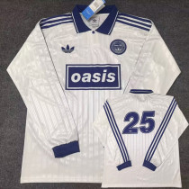 2025 Ad Oasis Joint Edition #25 White Polo Long Sleeve (蓝边)长袖