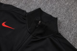 2025-26 PSG Black Jacket Tracksuit #A25117