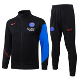 2025-26 PSG Black Jacket Tracksuit #A25117