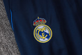2025-26 RMA Royal blue Half Pull Tracksuit #B25147(半拉链)