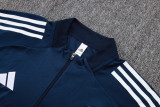 2025-26 RMA Royal blue Half Pull Tracksuit #B25147(半拉链)