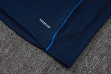 2025-26 RMA Royal blue Half Pull Tracksuit #B25147(半拉链)