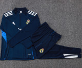 2025-26 RMA Royal blue Half Pull Tracksuit #B25147(半拉链)