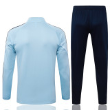 2025-26 Man City Light blue Half Pull Tracksuit #B25148(半拉链)