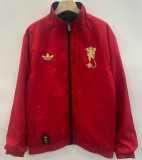 2025-26 Man Utd Black & Red Double Sided Windbreaker (双面风衣)