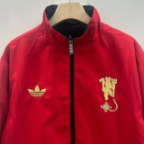 2025-26 Man Utd Black & Red Double Sided Windbreaker (双面风衣)