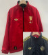 2025-26 Man Utd Black & Red Double Sided Windbreaker (双面风衣)