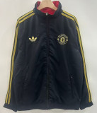 2025-26 Man Utd Black & Red Double Sided Windbreaker (双面风衣)