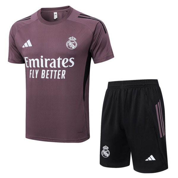 2025-26 RMA Gray Purple Training Short Suit #D25279