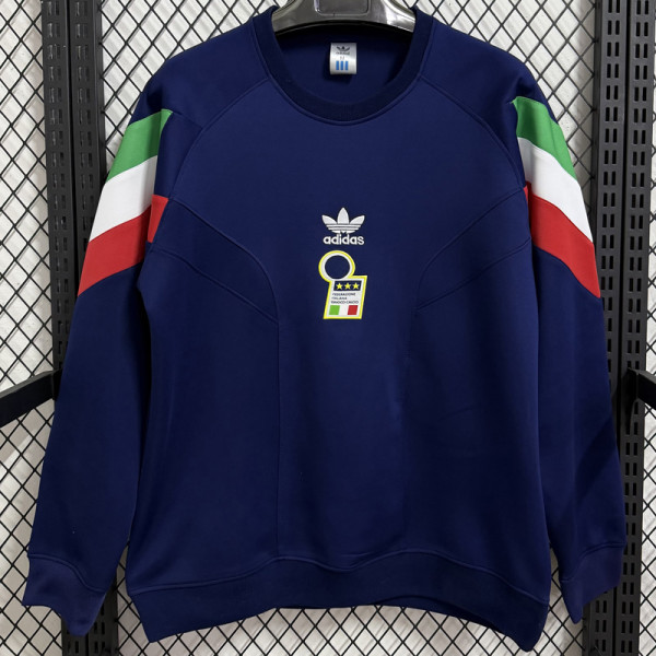 2025-26 Italy Royal blue Hoody (无帽卫衣)