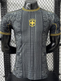 2025-26 Brazil Black Gold Special Edition Player Version Soccer Jersey