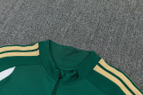 2026-27 Italy Green Half Pull Tracksuit (半拉链)