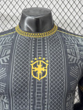 2025-26 Brazil Black Gold Special Edition Player Version Soccer Jersey