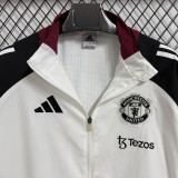 2026-27 Man Utd Black White Windbreaker