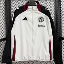 2026-27 Man Utd Black White Windbreaker