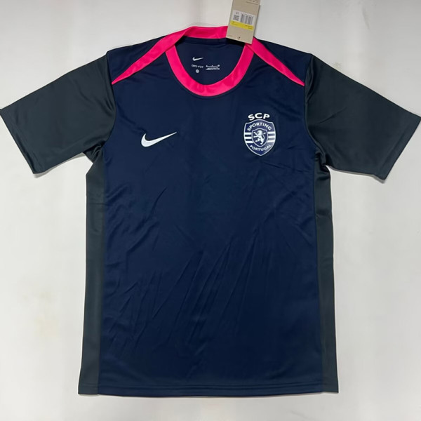 2025-26 Sporting Lisbon Blue Black Training shirts