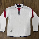 2004 England Home Retro Long Sleeve Soccer Jersey (长袖)