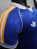 2025-26 RMA Blue Casual Edition Player Version Training Shirts (黄边)