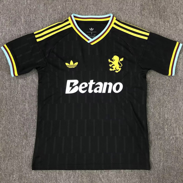 2025-26 Aston Villa Black Special Edition Fans Soccer Jersey