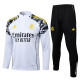 2025-26 RMA White Half Pull Tracksuit #B25152(半拉链)