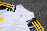 2025-26 RMA White Half Pull Tracksuit #B25152(半拉链)