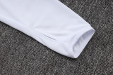 2025-26 RMA White Half Pull Tracksuit #B25152(半拉链)