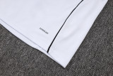 2025-26 RMA White Half Pull Tracksuit #B25152(半拉链)