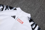 2025-26 RMA White Half Pull Tracksuit #B25152(半拉链)