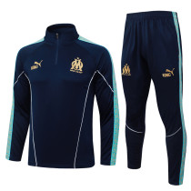 2025-26 Marseille Royal blue Half Pull Tracksuit #B25153(半拉链)