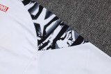 2025-26 RMA White Half Pull Tracksuit #B25152(半拉链)