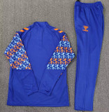 2025-26 Celta Blue Half Pull Tracksuit (Pants Have Pocket)(半拉链)