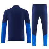 2026-27 Colombia Royal blue Half Pull Tracksuit (半拉链)