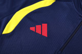 2026-27 Colombia Royal blue Half Pull Tracksuit (半拉链)