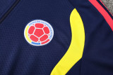 2026-27 Colombia Royal blue Half Pull Tracksuit (半拉链)