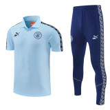 2026-27 Man City Light blue Short shirts and Long trousers Suit